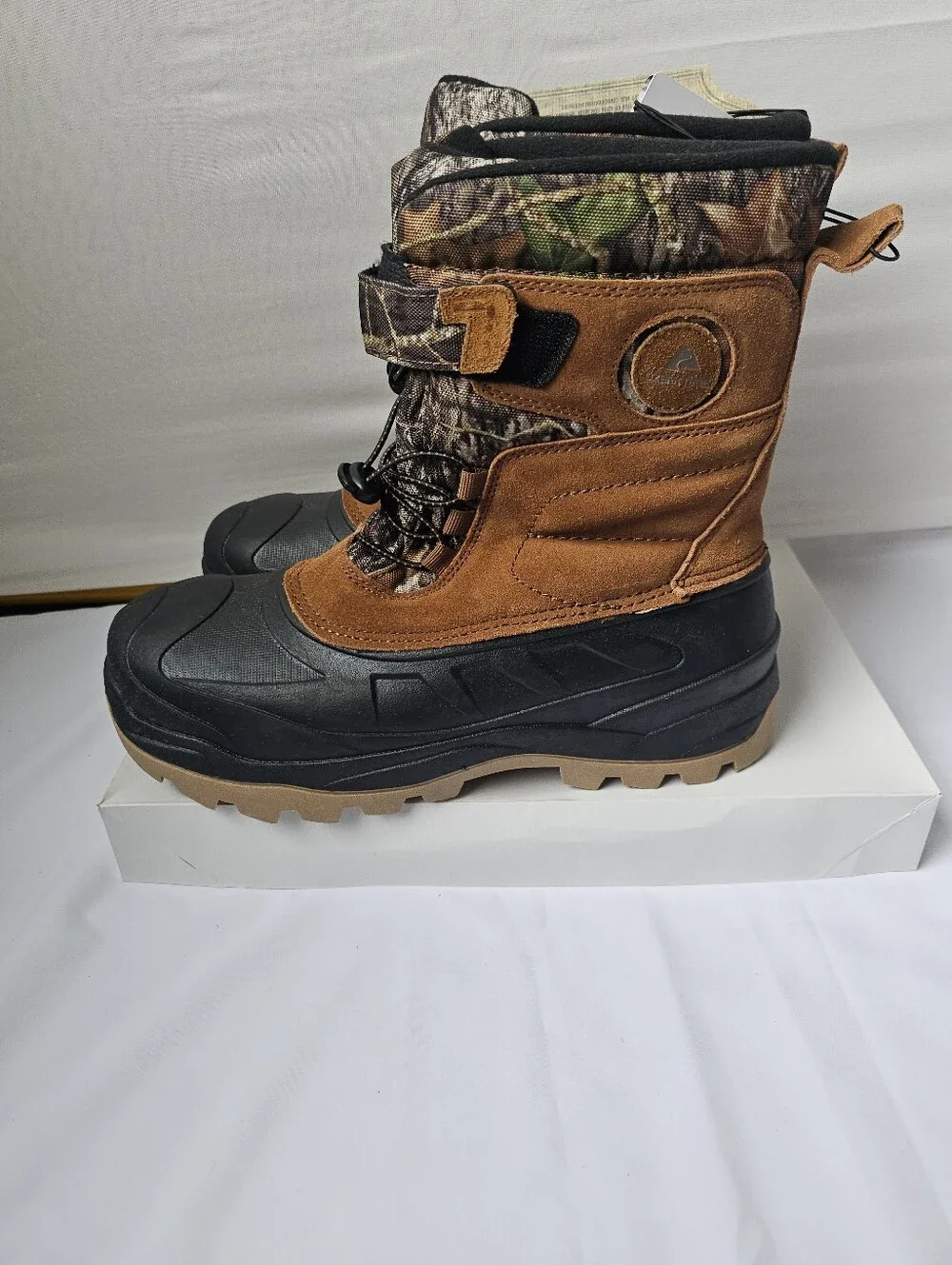 NWT Ozark Trail Snow Boots – Mossy Oak Camo – Men's Size 9 – Waterproof – Rated